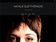 Tablet Screenshot of natalieeleftheriadis.com